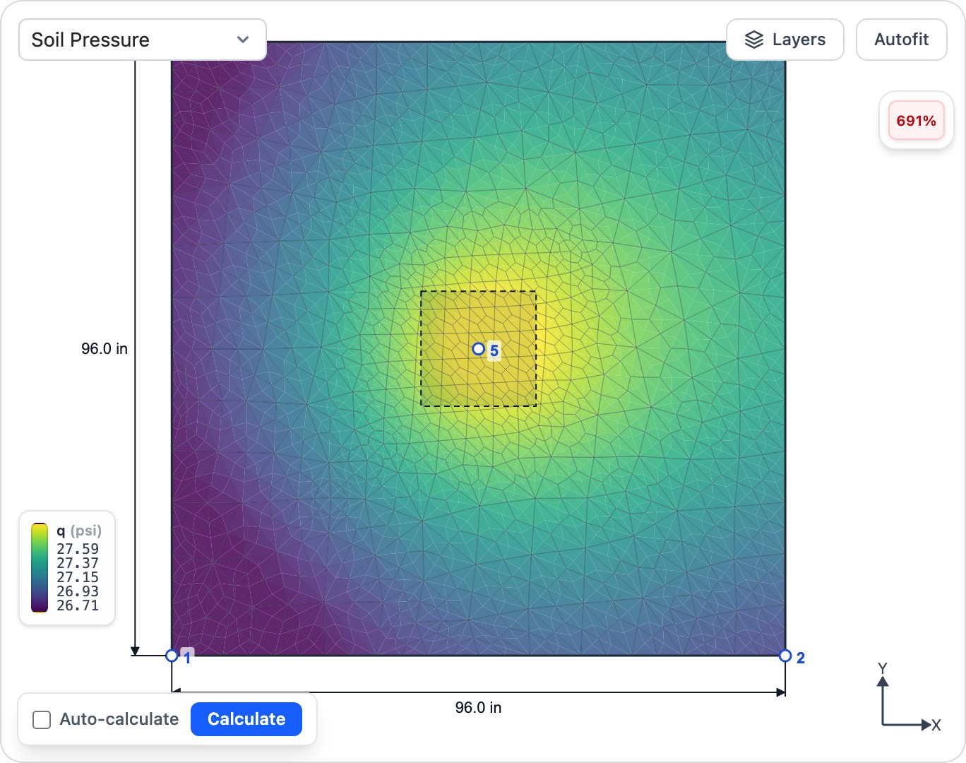 Mat & Raft Foundation Calculator screenshot