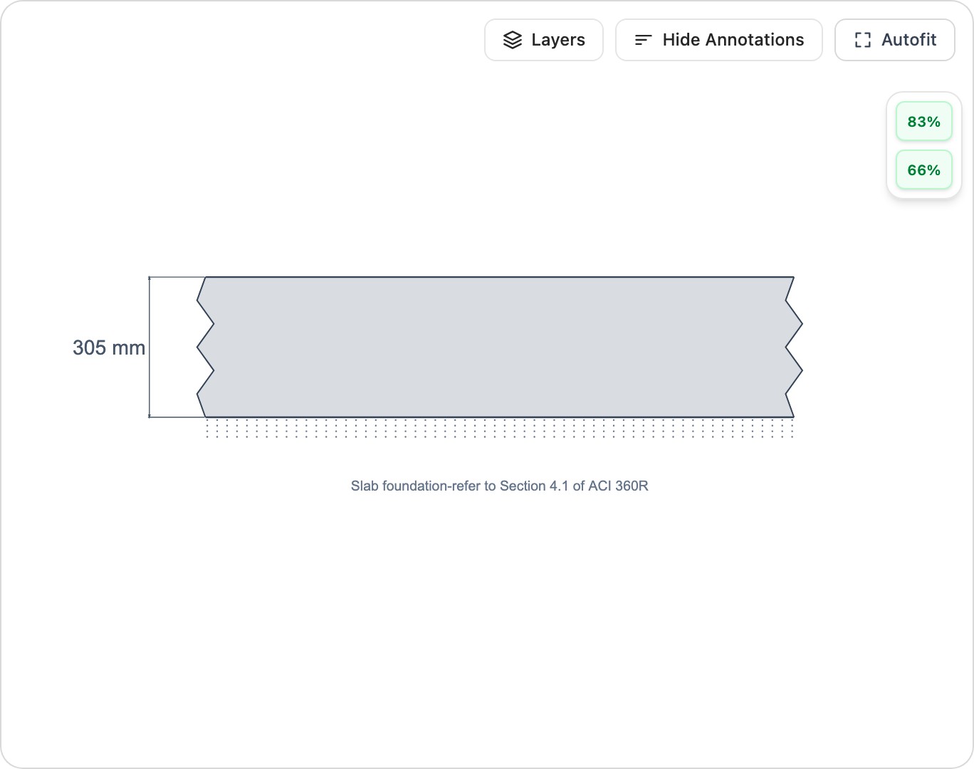 Slab-on-Ground Design Calculator (ACI 360R) screenshot